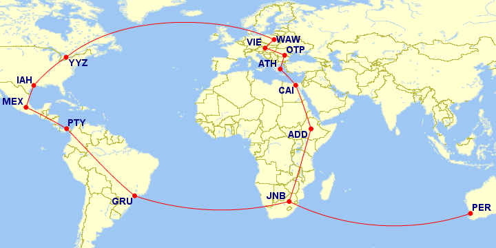 Booked My Mini Round the World Trip with Aeroplan